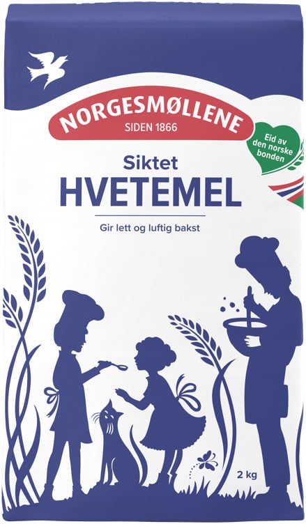 Hvetemel, siktet 78%    2kg