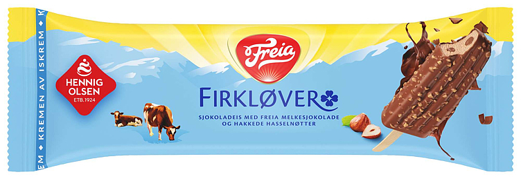 Freia firkløver hazelnut ice cream    93ml