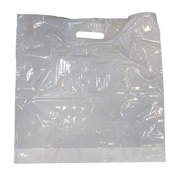 Bærepose hvit 44x45/4cm ld 35my 500stk