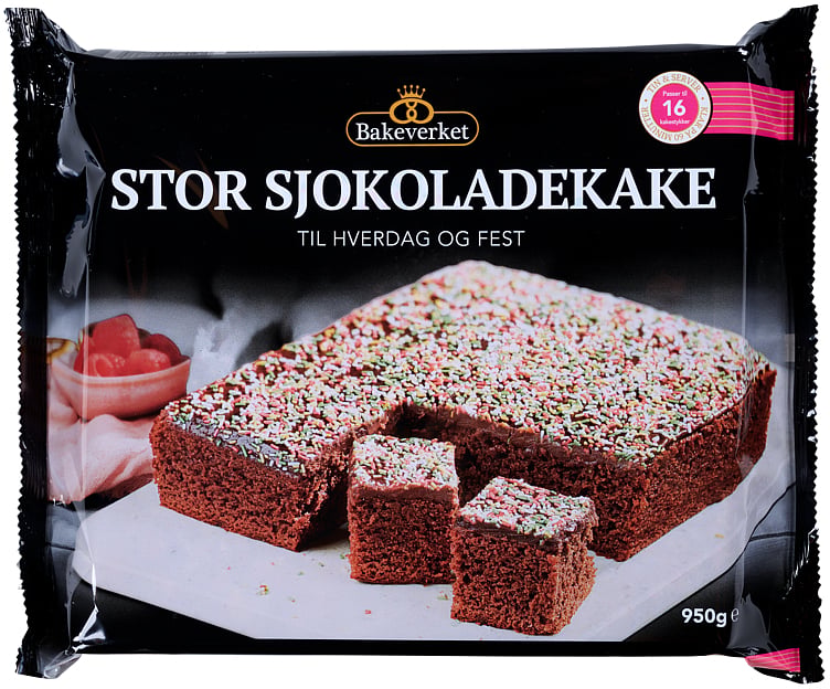 Sjokoladekake stor   950g