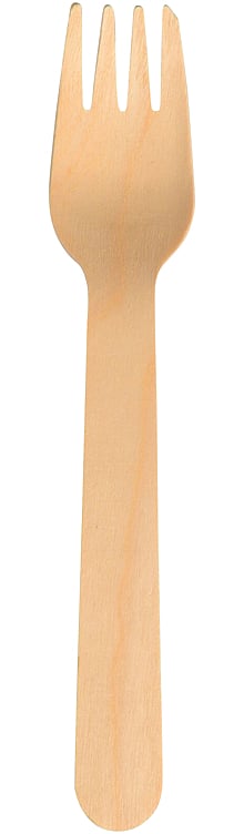 Fork gastro 16cm brun birke tree compositable 100pce