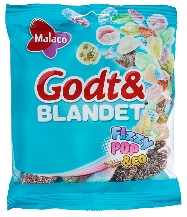 Godt&blandet fizzypop&co  170g