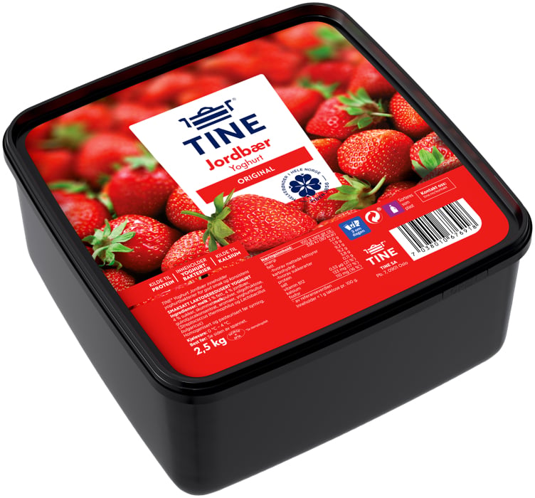 Yoghurt jordbær  2,5kg