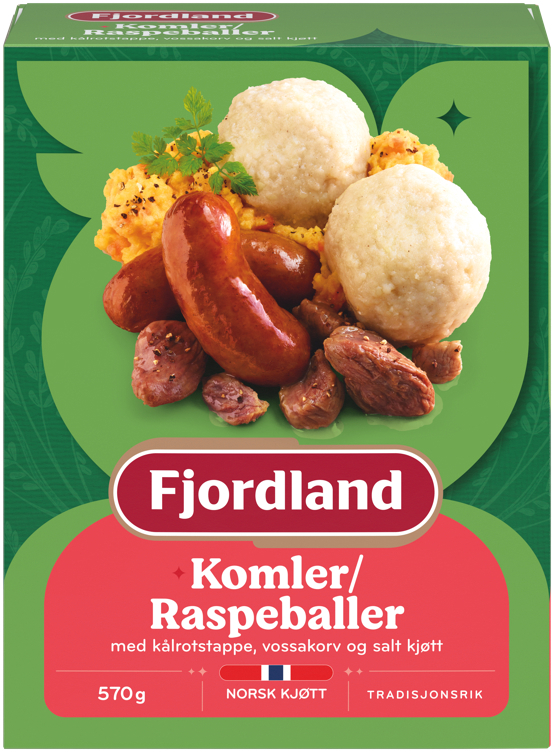 Fjordland komler/raspeballer  570g