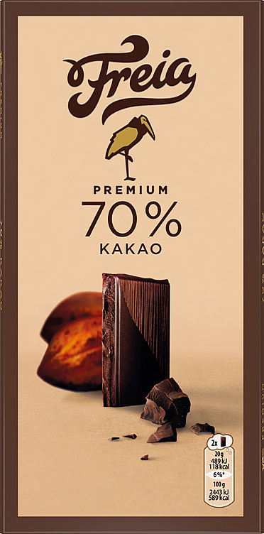 Premium mørk 70% kakao 100g