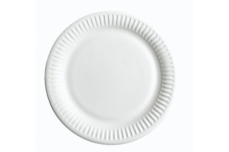 Tallerken plastfri svane pefc 23cm   50stk