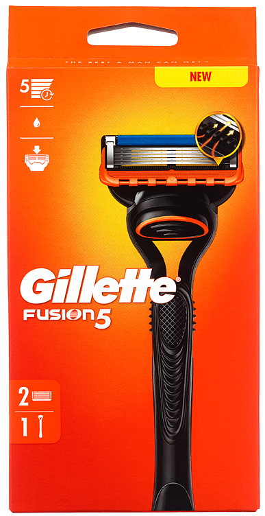 Barberhøvel fusion 5 2blad   stk