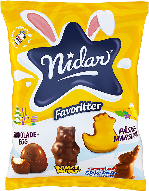 Nidar favoritter påske   225g
