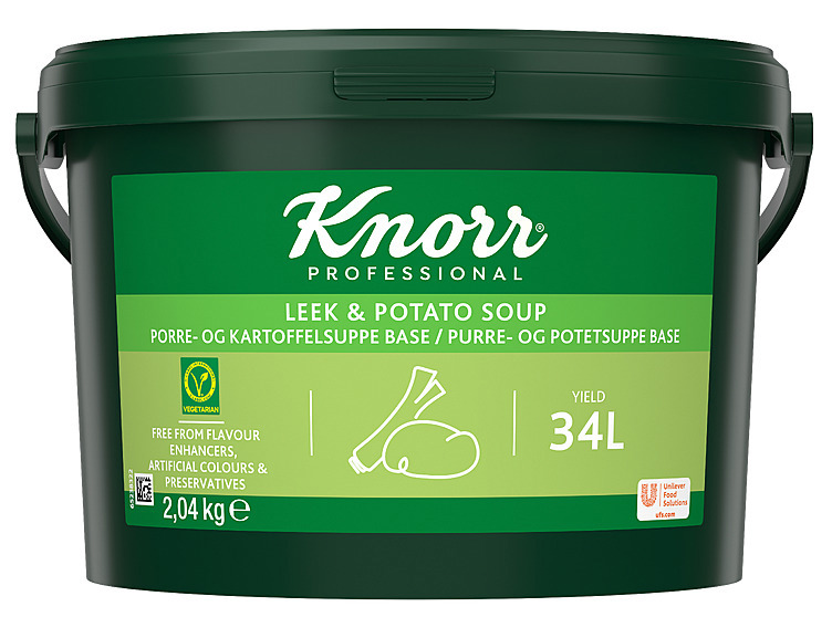Purre- og potetsuppe, base, pulver  2,04kg