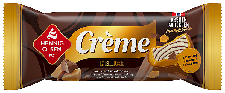 Crème delux ice cream w/chokolate sauce  95ml