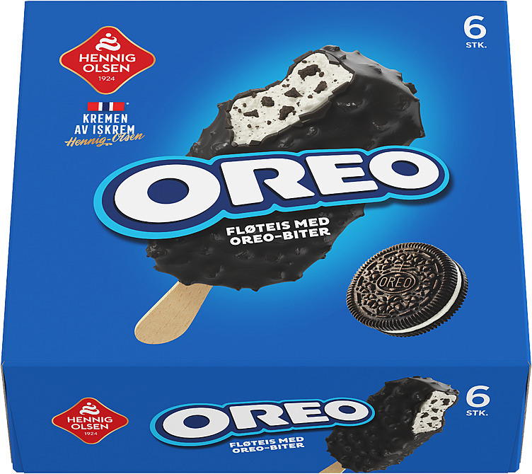 Oreo fløteis  6stk