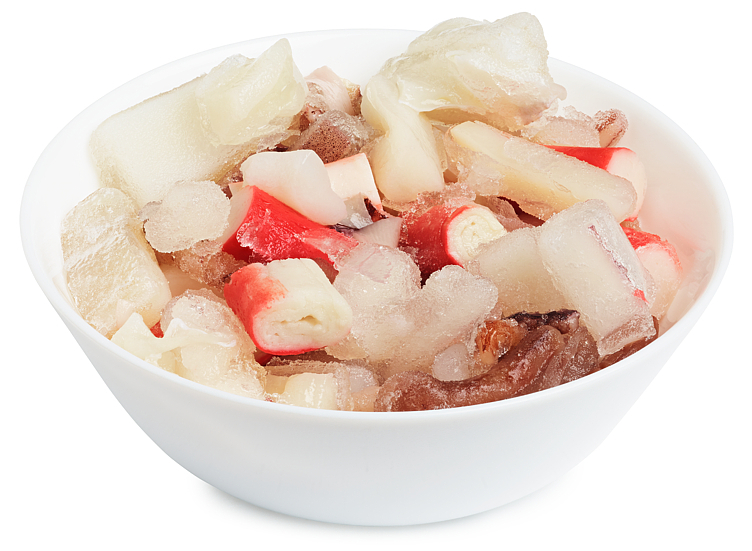 Seafood mix pose 75% glasering frys  1kg