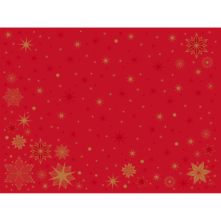 Bordbrikke bio dunicel stargazing red 30x40cm  100stk