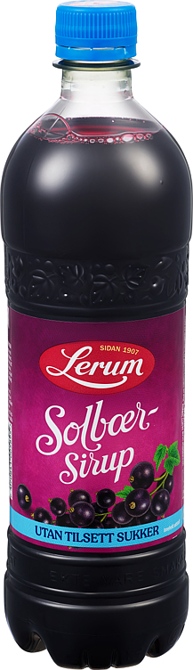 Blackcurrant cordial w/no sugar added  0,75 l