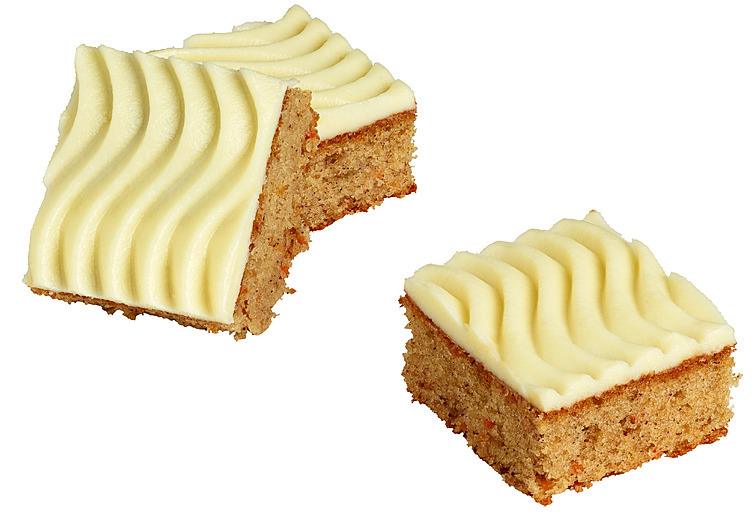 Gulrotkake langpanne glutenfri oppdelt 15stk.  1025g