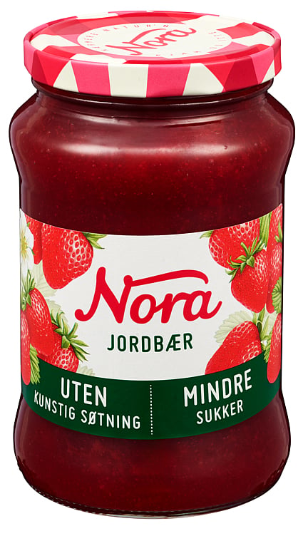 Jordbærsyltetøy mindre sukker  530g