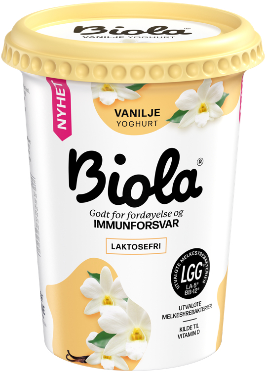 Biola yoghurt vanilje laktosefri  500g
