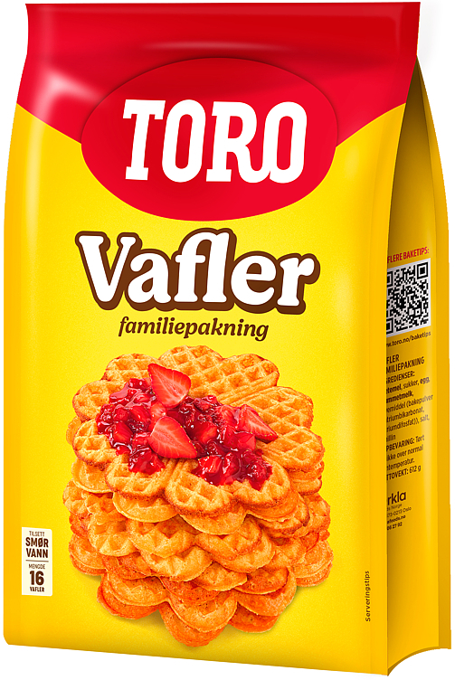 Vafler familiepakning  612g