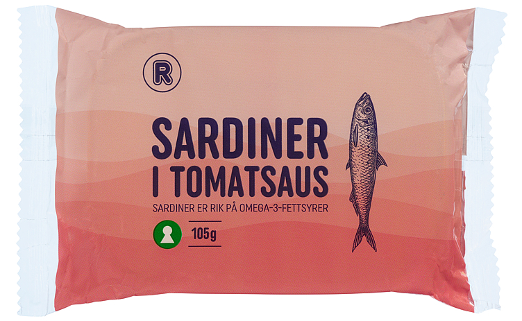 Sardiner i tomatsaus  105g