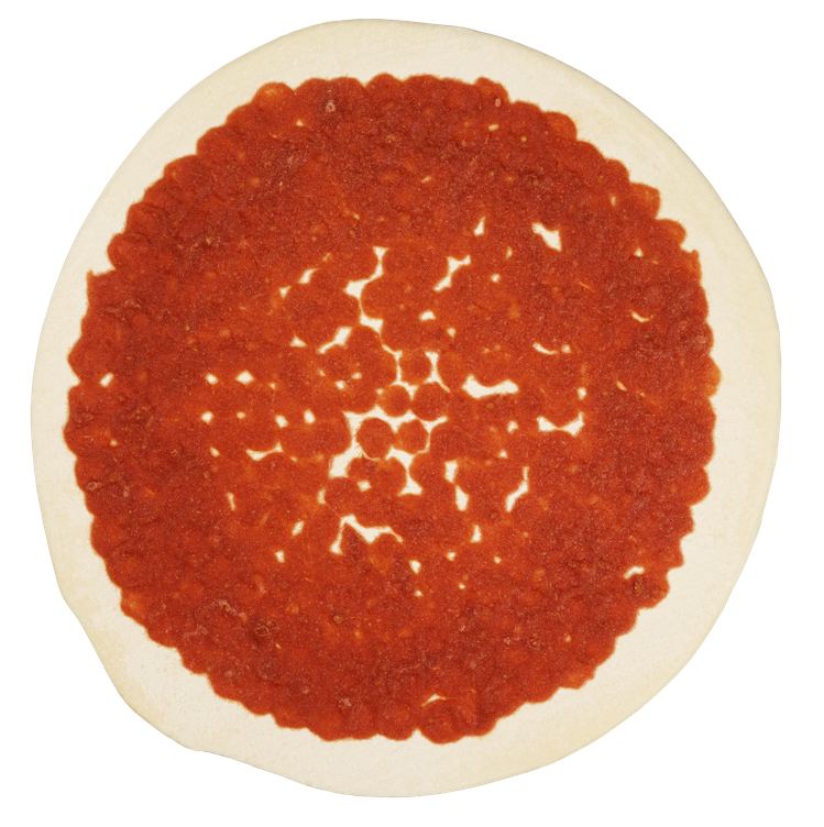 Pizzabunn 30cm m/saus rå  20x380g