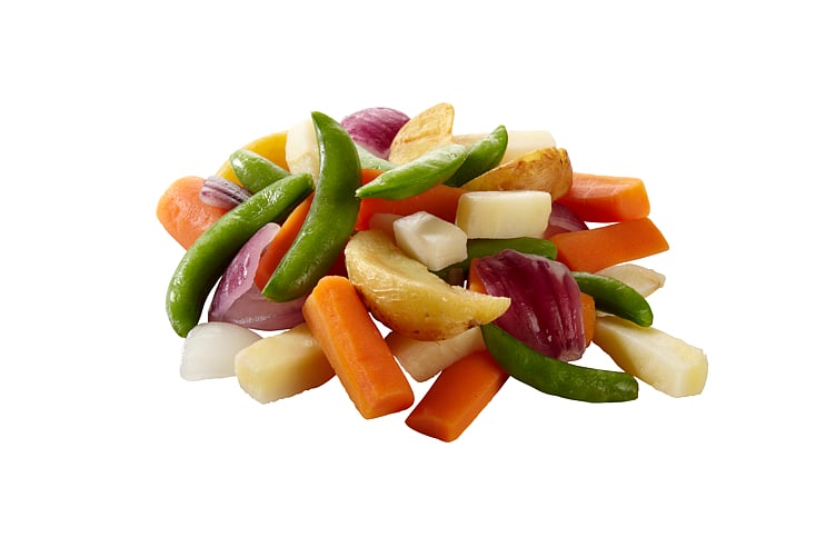 Rustikkgrønnsaker med rødløk og potet   3x2kg