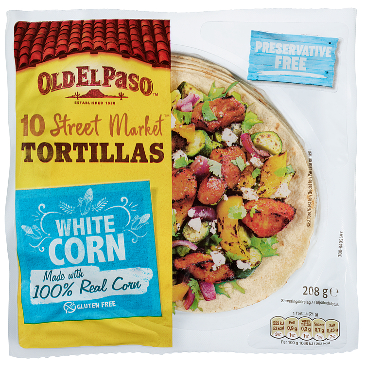 Tortilla mini 100% corn   208g