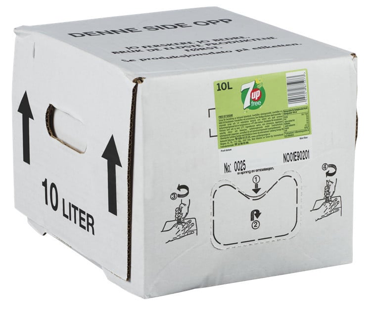 7up free postmix   10l