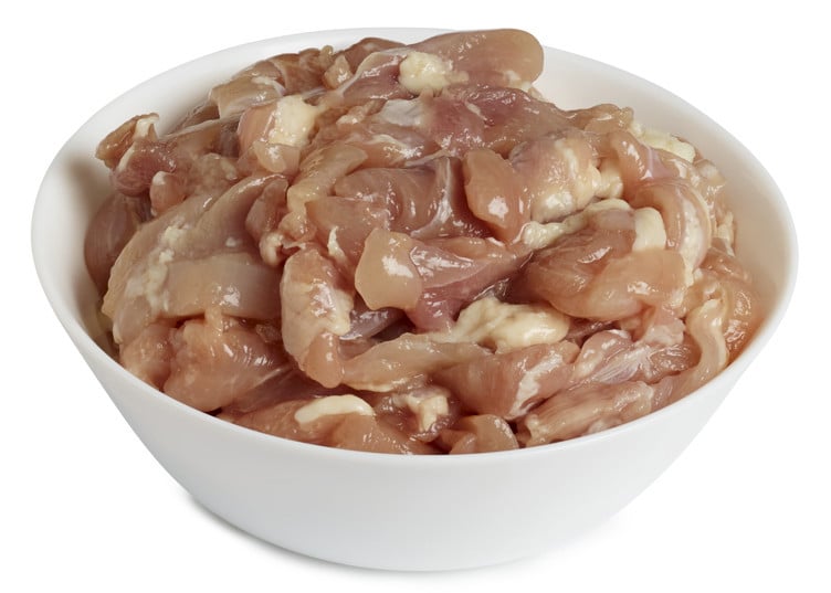 Kylling lårkjøtt strimlet   2,5kg