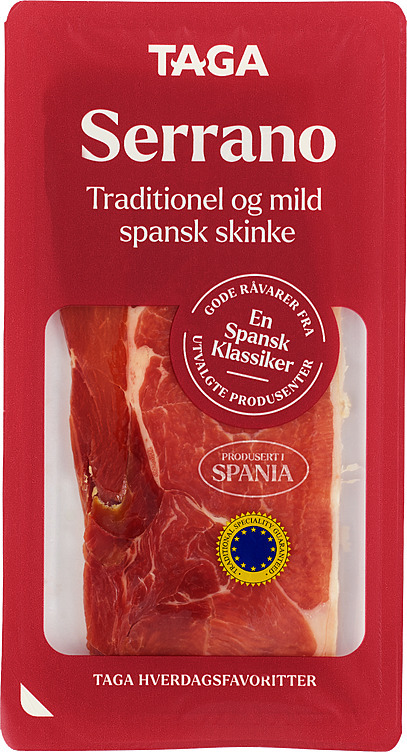 Serrano skivet  55g