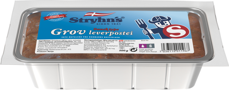 Dansk grov leverpostei   500g