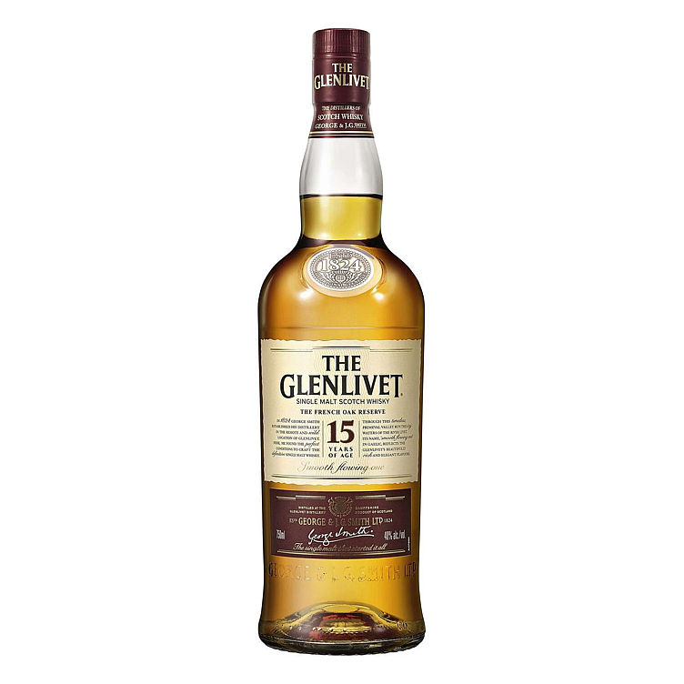 The glenlivet 15 y.o. french oak reserve  40%  70cl