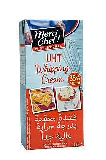 Whipping cream uht 35% president t  1l