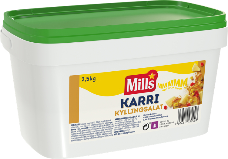 Karri kyllingsalat  2,5kg
