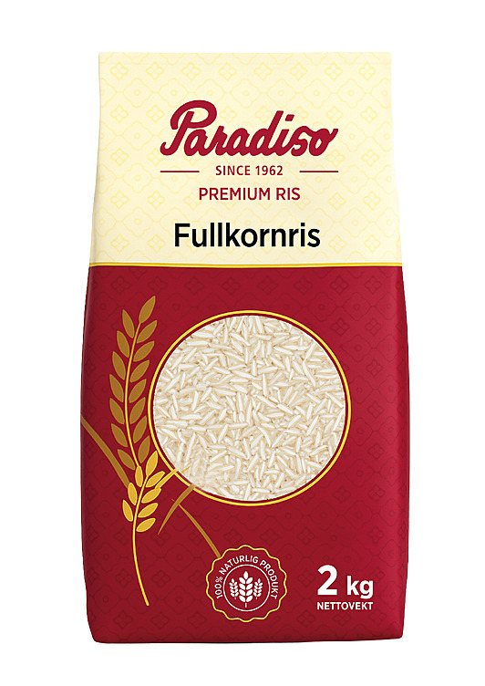 Fullkornsris brun paraboiled  2kg
