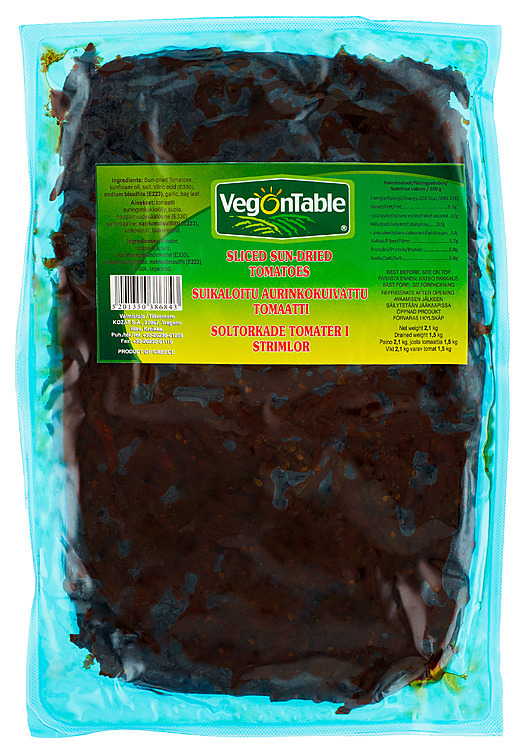 Soltørkede tomater strimlet  2,1kg