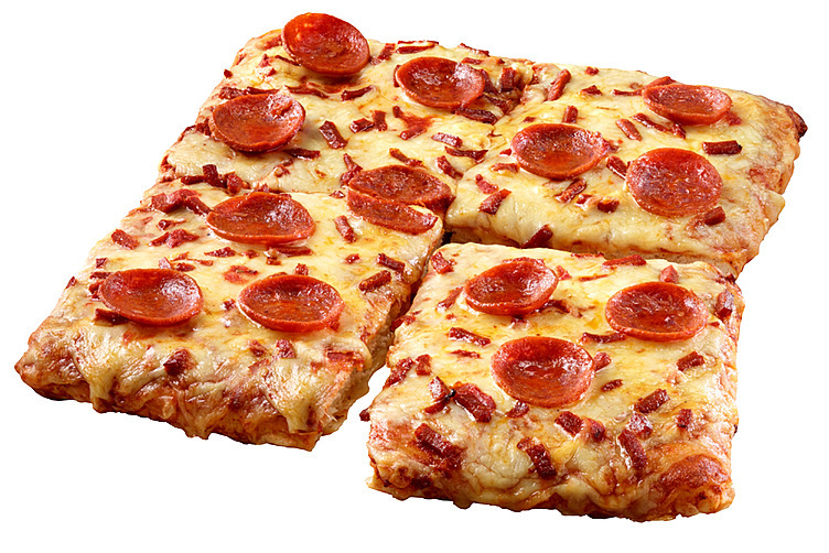 Firkantpizza pepperoni  700g