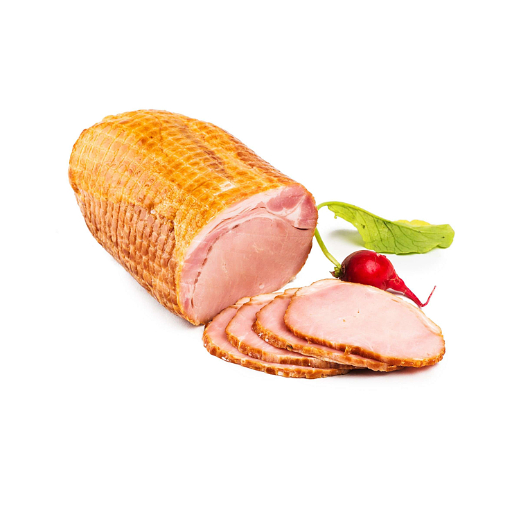 Svinekam røkt kokt skivet 10xca500g   kg