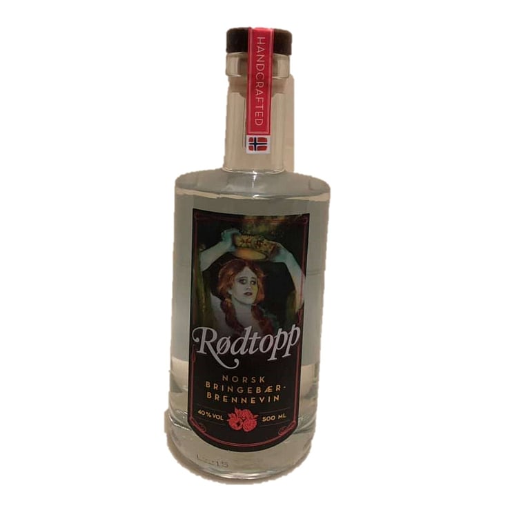 Rødtopp norsk bringebærbrennevin   40%   50cl