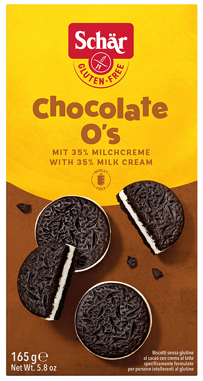Schär kjeks chocolate o's glutenfri   165g