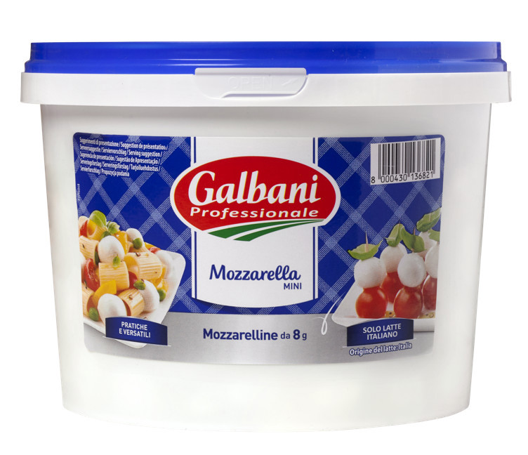 Galbani mozzarella mini (kuler á 8g, 1kg ost)  1,91kg