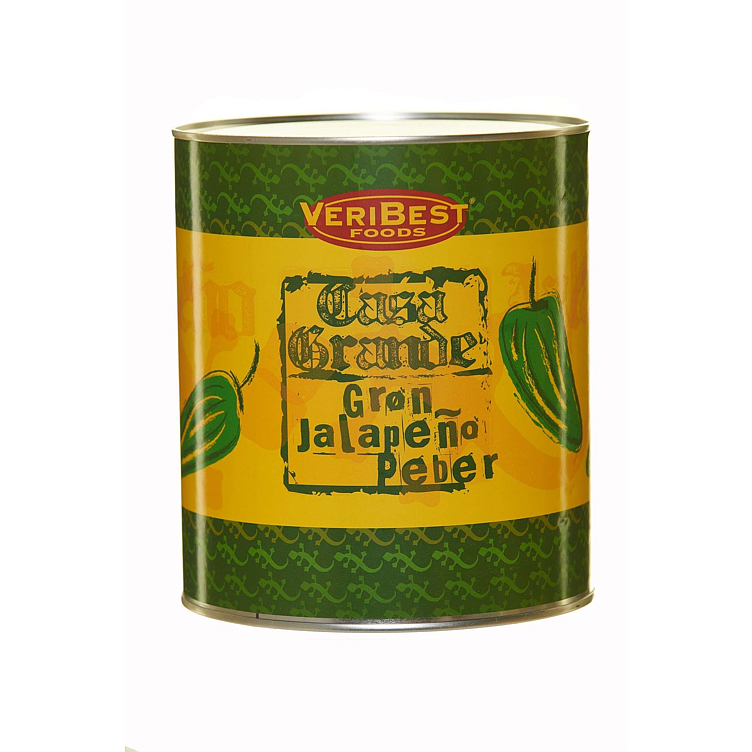 Jalapenos grønne, i skiver   3kg