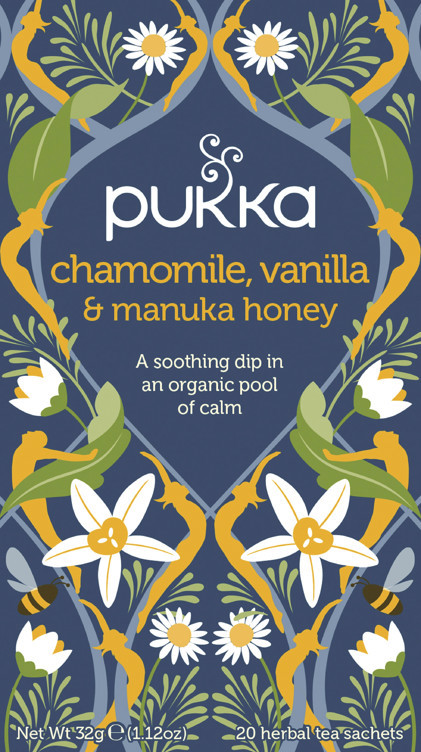 Chamomile vanilla honey pukka urtete  økol.   20stk
