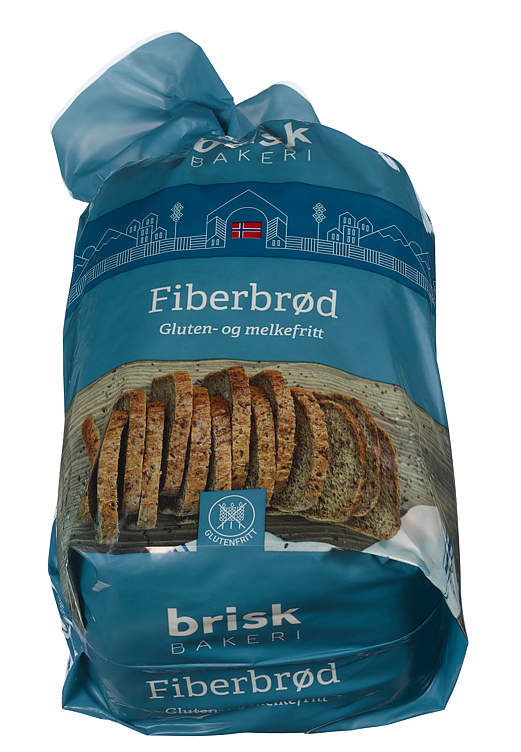 Fiberbrød, glutenfritt  600g