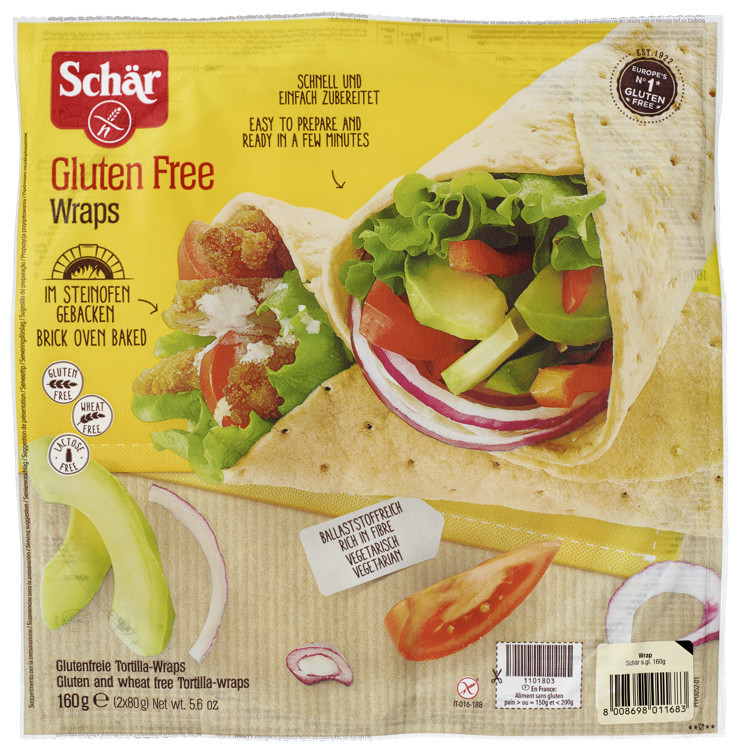 Wraps glutenfri   160g