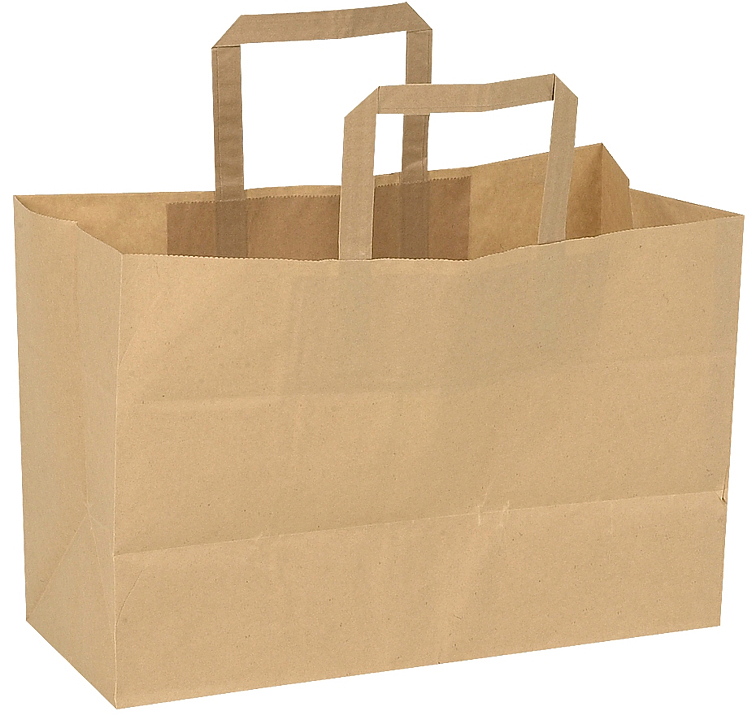Take away papir pose brun 11l (10kg)  250stk