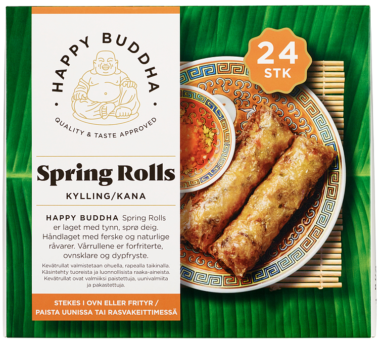 Spring roll chicken and vegetables  10pcs