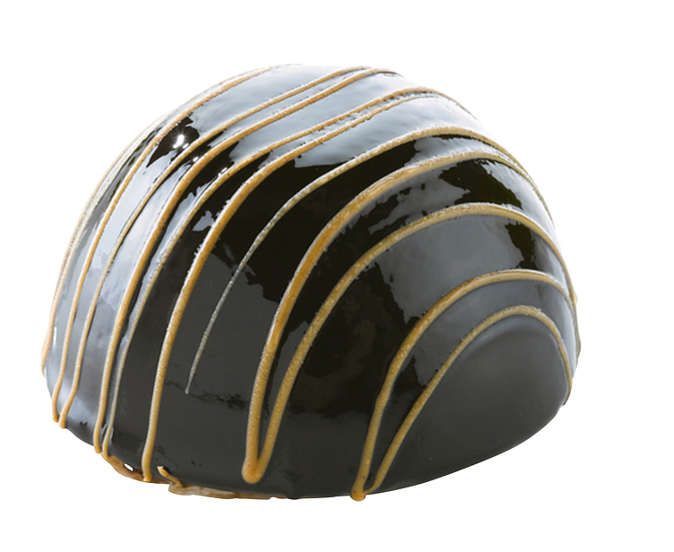 Chocolade mousse half scoop biscuit bun   12x89g