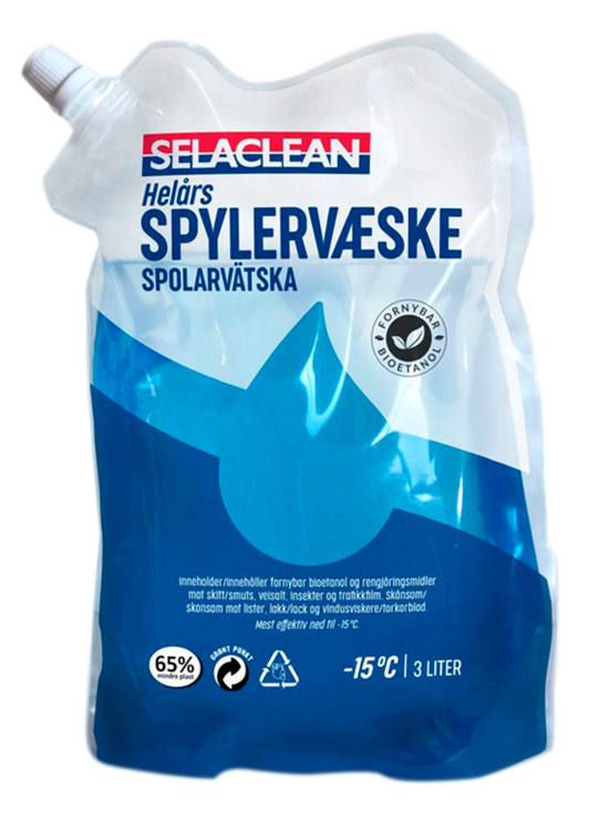 Spylervæske pose  -15 c  3l