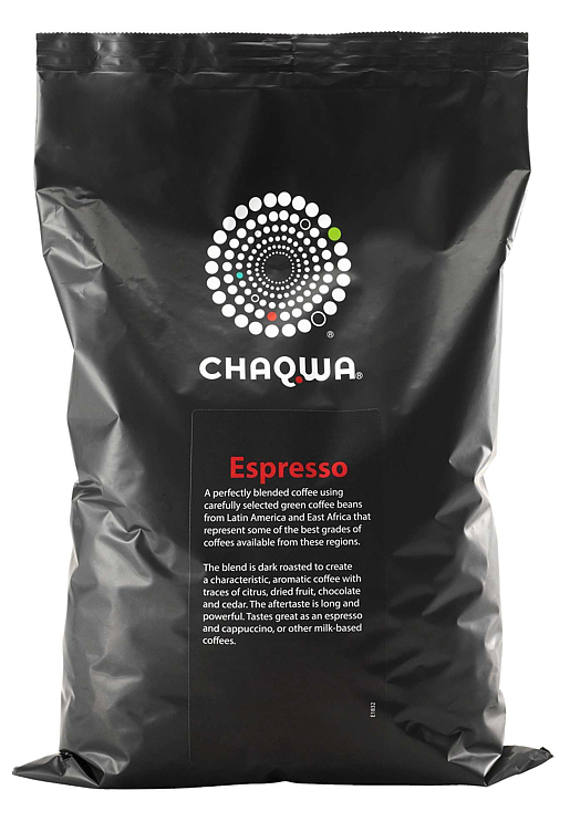 Chaqwa espresso hele bønner   6x1kg