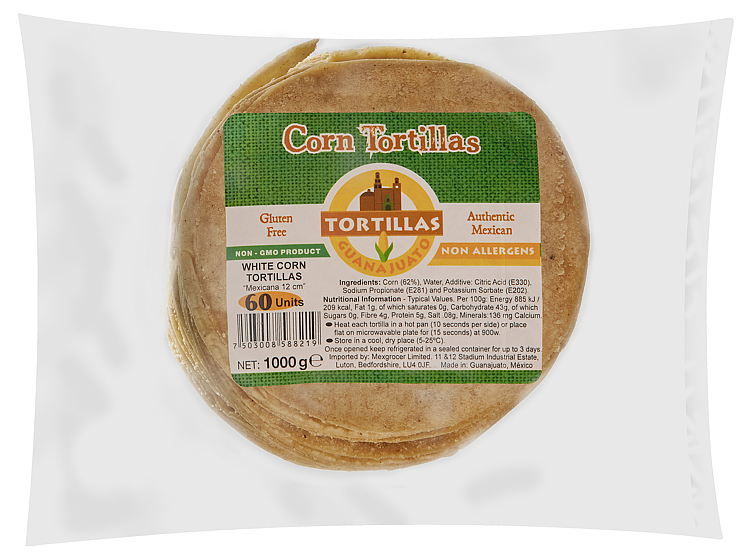 Tortilla mais 12cm     1kg